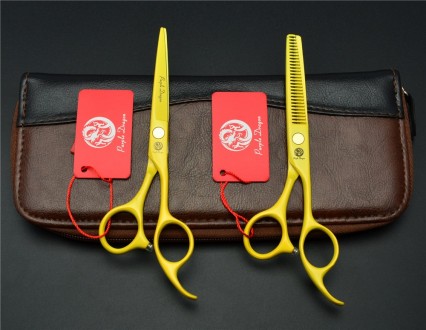 Парикмахерские ножницы  от  Purple Dragon,  прямые и филировочные цена за пару  . . фото 2