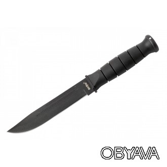 Модель ножа в стиле милитари.
Черный с шероховатым антибликовым покрытием на кли. . фото 1