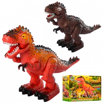 Динозавр интерактивный 388-3 - игрушка работает от батареек, со световыми и звук. . фото 1