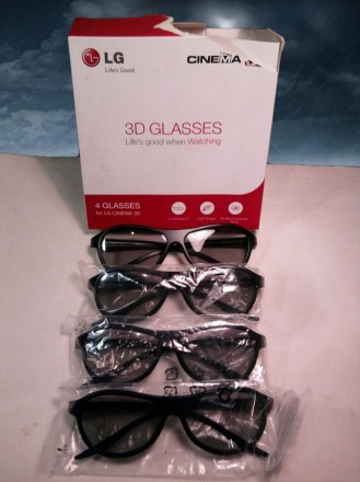 Новые 3D очки. LG GLASSES Ни разу не пользовались, в родной упаковке. В упаковке. . фото 3