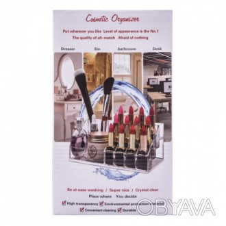 Cosmetic Organiser состоит из трех функциональных секторов. Ряд маленьких ячеек . . фото 1