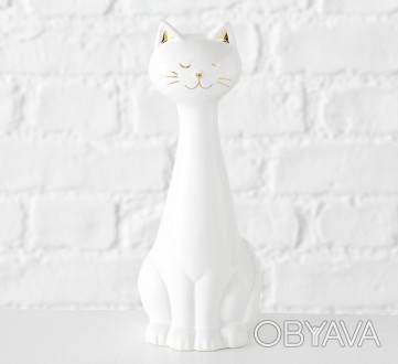 Статуэтка Котик позитивчик
Цвет белый
Материал изготовления керамика
Размер h27с. . фото 1