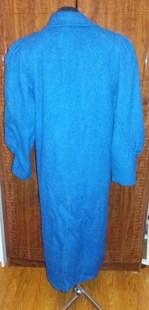 Продам женское синее пальто свободного дизайнерского кроя (OverSize - будет умес. . фото 7