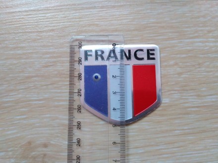 Декоративные Алюминиевые наклейки Флаг Франция для украшения кузова и салона авт. . фото 7