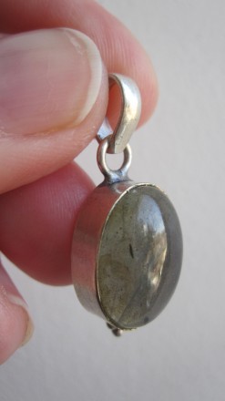 Предлагаю Вашему вниманию красивый серебряный кулончик с природным сияющим Лабра. . фото 8