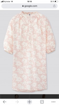 Продам новое Хлопковое нежное платье розового цвета  Юникло с английского сайта.. . фото 3