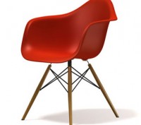 Кресло, сиденье из монолитного пластика, ножки деревянные, современный дизайн, д. . фото 5