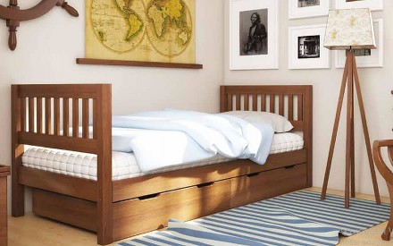 Предлагаем универсальную детскую, подростковую кроватку Максим из массива дерева. . фото 8
