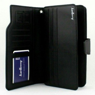 
Кожаный кошелек портмоне Baellerry Business мужской клатч на кнопке с удобной . . фото 6