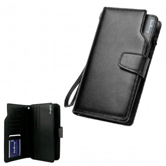  
Кожаный кошелек портмоне Baellerry Business мужской клатч на кнопке с удобной . . фото 3