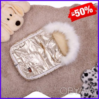 Детский зимний теплый спальный конверт меховой на натуральной овчине в коляску д