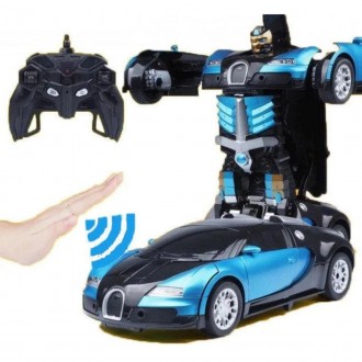  
Машинка робот-трансформер Bugatti Robot Car Size 1:12 на пульте радиоуправлени. . фото 3