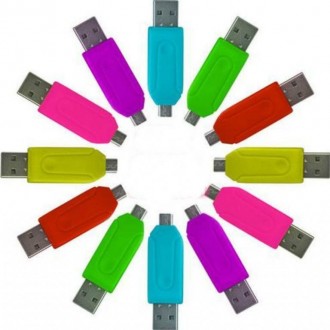 
USB Кардридер SD + Micro SD (TF) с функцией OTG (micro USB)
Интерфейс USB 2.0 +. . фото 4
