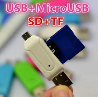 
USB Кардридер SD + Micro SD (TF) с функцией OTG (micro USB)
Интерфейс USB 2.0 +. . фото 5