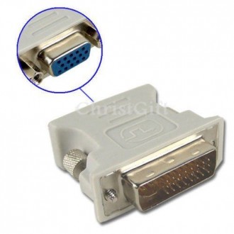 
DVI-I - VGA
This adapter will only work with graphic cards that are analog comp. . фото 2