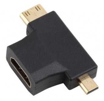 
Переходник HDMI (мама) => Mini + Micro HDMI (папа)
Характеристики:
Позолоченные. . фото 5