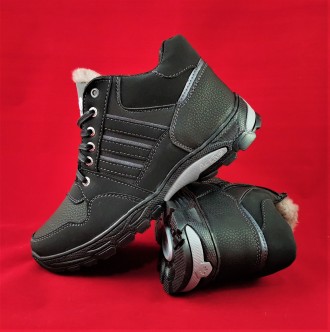 Мужские ботинки ЗИМА - МЕХ в стиле ADIDAS, предназначены как для повседневного и. . фото 3
