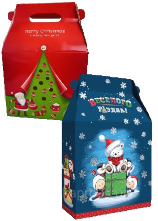 Коробка для сладостей предназначена для упаковки конфет к Новому году и Рождеств. . фото 4