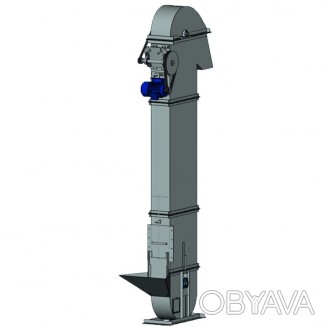 Промышленный элеватор нория используется для вертикальной подачи сыпучих материа. . фото 1