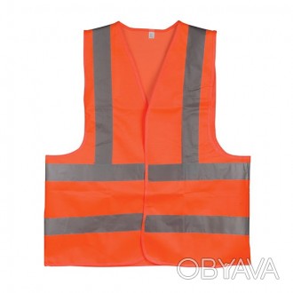 Жилет сигнальный оранжевый XL (60*70см), 120 гр/м2 INTERTOOL SP-2028