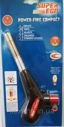 Профессиональная газовая горелка SUPER-EGO POWER FIRE COMPACT USA предназна. . фото 2