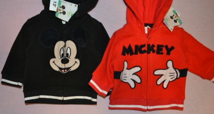 1.Mickey Mouse кофта, толстовка  с капюшоном
КРАСНОГО цвета на 3 мес.
Длина по. . фото 3