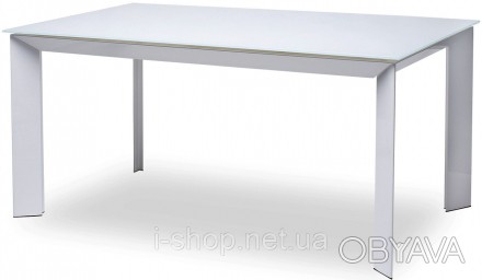 Стол обеденный раскладной стеклянный белый DAOSUN DF 201T - прекрасный выбор для. . фото 1