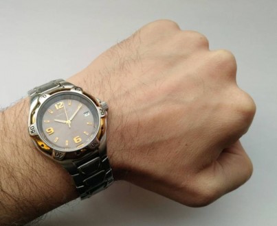 
Мужские часы б/у из США, в очень хорошем (стекло без царапин, есть потертости н. . фото 5