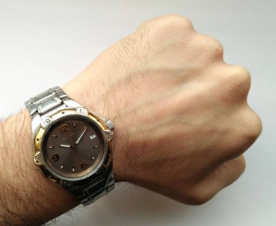 
Мужские часы б/у из США, в очень хорошем (стекло без царапин, есть потертости н. . фото 9