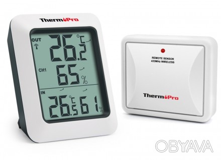 ThermoPro TP60s домашняя метеостанция с внутренним и внешним беспроводным датчик. . фото 1