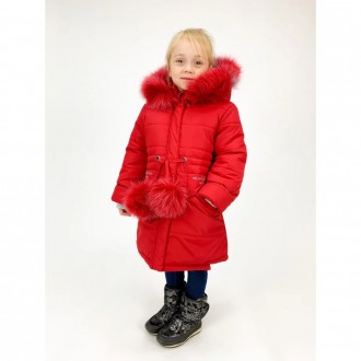 Зимняя куртка для девочки
,цвет красный

Цвета в ассортименте-

-Плащевка Ж. . фото 2