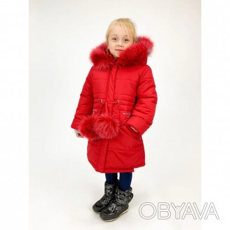 Зимняя куртка для девочки
,цвет красный

Цвета в ассортименте-

-Плащевка Ж. . фото 1