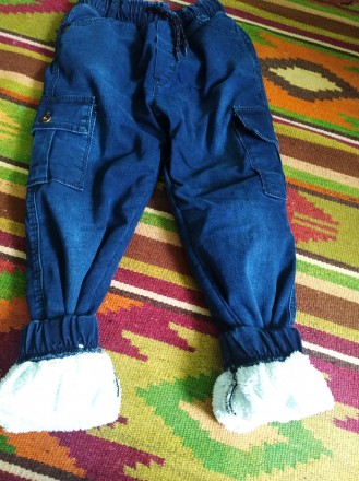 Абсолютно новые зимние теплые джинсы на 7,8,9 лет, качество отличное, не пожалее. . фото 4