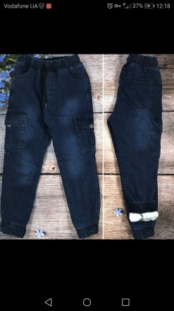 Абсолютно новые зимние теплые джинсы на 7,8,9 лет, качество отличное, не пожалее. . фото 2