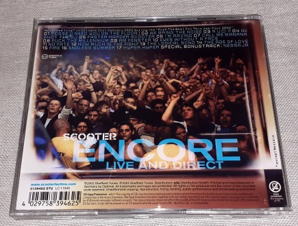 Продам Фирменный СД Scooter - Encore - Live And Direct
Label:Sheffield Tunes – . . фото 3
