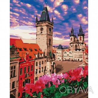 Картина по номерам "Невероятная Прага". Для того, чтобы нарисовать картину, необ. . фото 1
