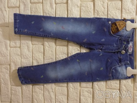 Классные джинсы. Турция. Качество отличное. Размер 4,5,6 лет.. . фото 1