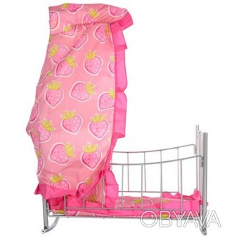 Игрушечная кроватка – качалка подходит для девочек от 2-х лет. Любимая игра дево. . фото 1