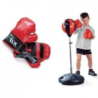 Боксерский набор подойдет юному спортсмену, включает стойки с регулируемой высот. . фото 3