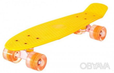 Детский скейт пенни-борд, размер подножки 56-14 см, материал пластик-антискользя. . фото 1