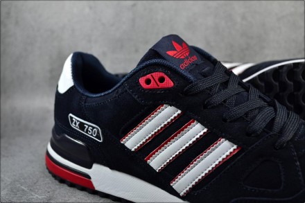 Представляем Вам демисезонную классику - модель кроссовок Adidas ZX750 в темно-с. . фото 4