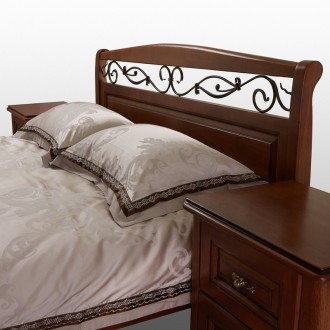 Пропонуємо двоспальне ліжко Вікторія з тумбами з масиву вільхи, можна замовити з. . фото 11