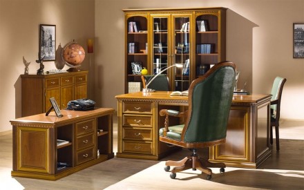 Продается Кабинет руководителя Prestige фирмы Merx: 
- стол письменный (2020x910. . фото 2