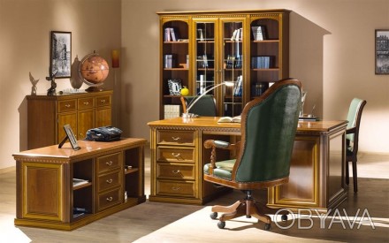 Продается Кабинет руководителя Prestige фирмы Merx: 
- стол письменный (2020x910. . фото 1