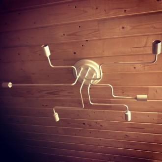 Декоративные светильник ручной работы из металла “Паук”:

- Ручная. . фото 3