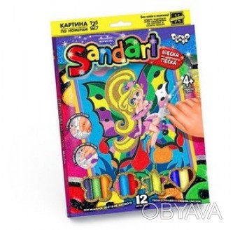 Набір Фреска з піску Sand Art Фея Danko Toys SA-01-10
 
Унікальні шедеври, створ. . фото 1