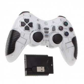 Беспроводной Джойстик 6 в 1 для ПК/PS2/PS3/PC360/ANDROID TV/WIN10 вибро Белый. Херсон. фото 1 Беспроводной Джойстик 6 в 1 для ПК/PS2/PS3/PC360/ANDROID TV/WIN10 вибро Белый. Херсон. фото 1