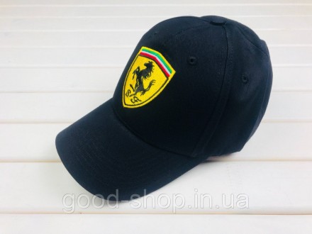 Мужская кепка Ferrari, кепка Феррари, спортивная, бейсболка, каттон, черная. Суми. фото 1 Мужская кепка Ferrari, кепка Феррари, спортивная, бейсболка, каттон, черная. Суми. фото 1