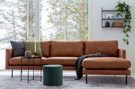 Угловой диван в стиле модерн. Имеет сочетание разнообразных фактур и материалов . . фото 4