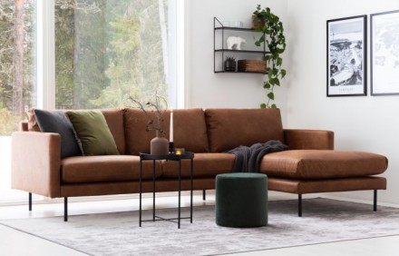 Угловой диван в стиле модерн. Имеет сочетание разнообразных фактур и материалов . . фото 5